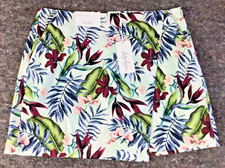 Lady Hagen Women's 16" Palm Overlap Snap Floral Skort Golf Tennis Skirt Size 16