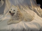 Sandicast Samoyed White Dog Figurine - HandPainted - Sandra Brue Vtg Usa*