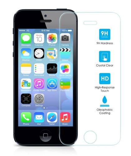 Doki168 Protector de Pantalla para Iphone 5/5S/5C/SE Cristal 2 unidades |