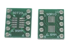 10pcs MSOP10 UMAX10 SOT23 SOT23-10 to DIP10 SMD Adapter PCB DIY Conveter Board