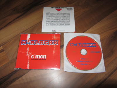 H-BLOCKX C'Mon 2001 GERMANY promo CD single + promo info