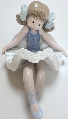 LLADRO FIGURINE PORCELAIN DOLL BALLERINA GIRL SHELF SITTER RAG