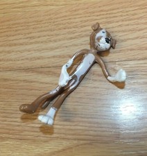 Vintage Unbranded Brown Bendy Posable Rubber Wire Collectible Dog
