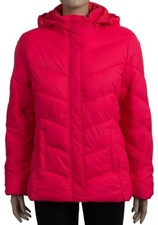 Ladies Womens Faded Glory Quilted Detachable Hood Jacket Plus Size Coat.uk16-24