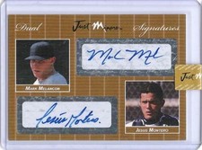 2007 Mark Melancon * Jesus Montero *  Autograph Rookie GOLD Auto #/10