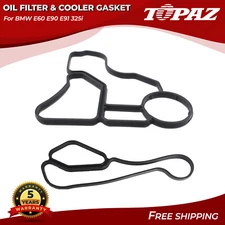 KIT Engine Oil Filter & Cooler Housing Gasket Seal for BMW E60 E90 E91 325i