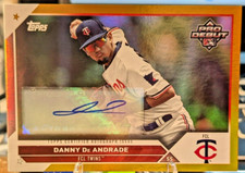 2023 Topps Pro Debut - Gold Foil Autographs #PD-70 Danny De Andrade /50 (AU, RC)