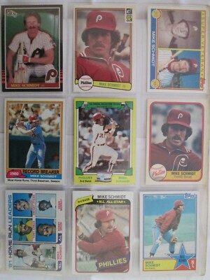 RARE:Mike Schmidt Baseball Cards. Set of 9.Early 80s. | eBay RARE:Mike Schmidt Baseball Cards. Set of 9.Early 80s. | eBay