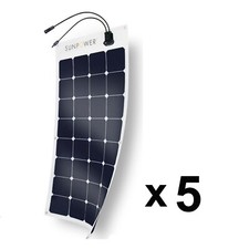 100W x5= 500W Flexible Authentic SunPower Sol...