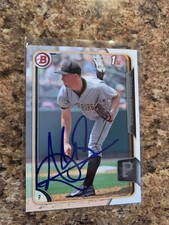 Adrian Sampson Signed 2015 Bowman Prospects Auto Pittsburgh Pirates BP20