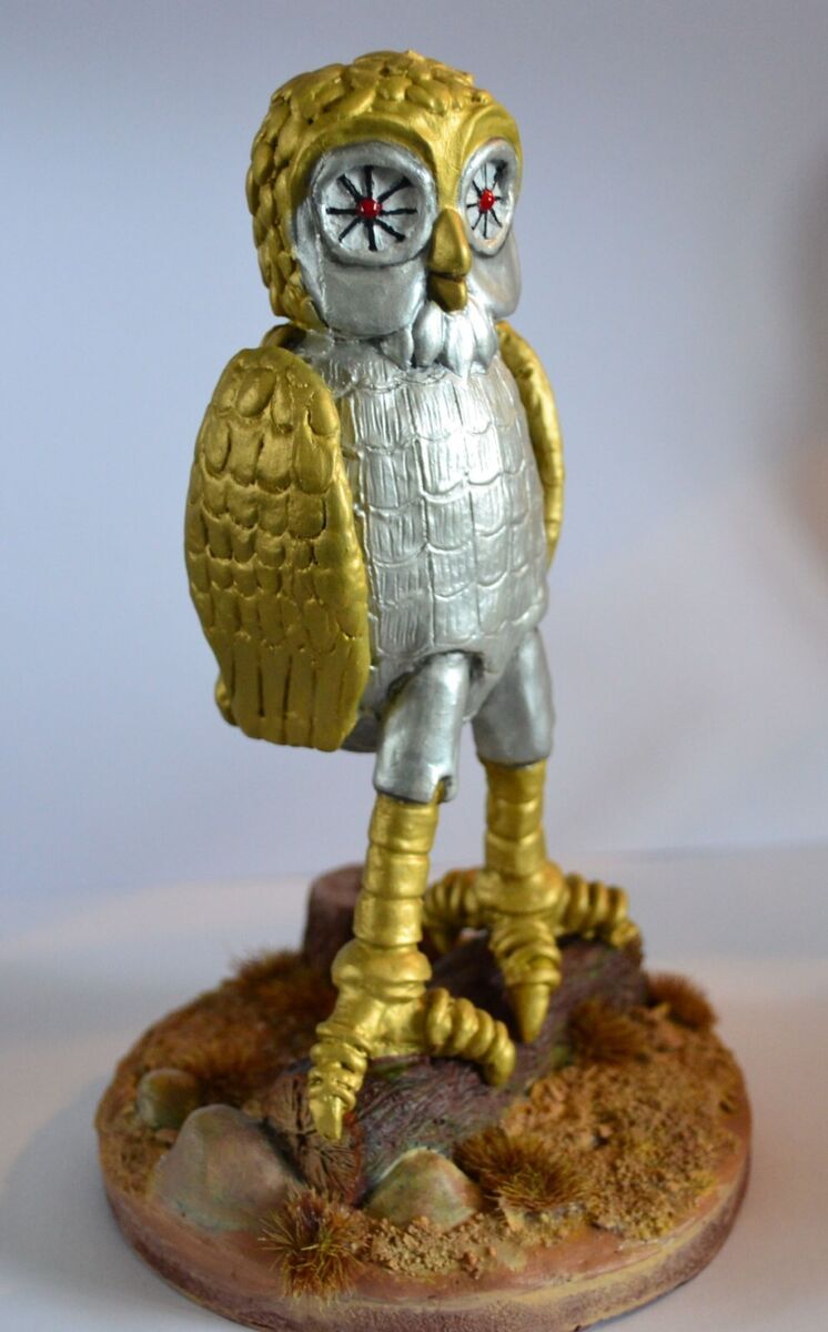 Bubo owl - Clash of the Titans inspired handmade resin model