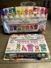 2 Sets Of Tulip One-Step Tie-Dye Kit 13 Colors In Total Kaleidoscope And Jumbo