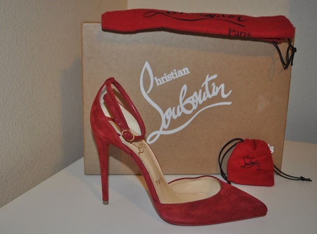 christian louboutin ankle strap shoes