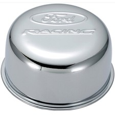 Ford 302-200 Valve Cover Breather Cap 3 In. Diameter Twist-on Ford Logo Chro Ford 302-200 Valve Cover Breather Cap 3 In. Diameter Twist-on Ford Logo Chro