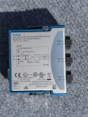NI 9230 Analog IN Sound and Vibration Module - Used Mint - US Seller