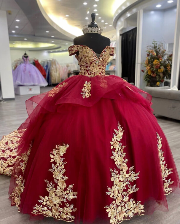 Red/Gold Quinceanera Dresses Lace Appliques Charro Mexican Quince Sweet 15/16 | eBay Red/Gold Quinceanera Dresses Lace Appliques Charro Mexican Quince Sweet 15/16 | eBay