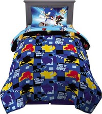 Sonic the Hedgehog "Step it Up " Kids Twin Bed Set-AB07V1CGDBP5, W2561184315815