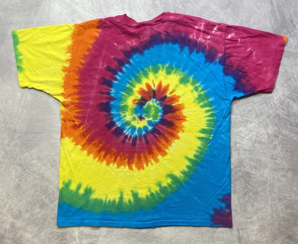 复古 1993 年 Banzai The Black Ocean Beach T 恤尺寸 XL 领带染色 — 第 2/4 张图片