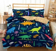 3D Dinosaurier NAM92441 Bett Kissenbez&uuml;ge Decke Bettdecke Abdeckung Set Fay