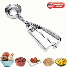 Ice Cream Scoop Stainless Steel Ice Cream Cookie Scooper with Trigger Release