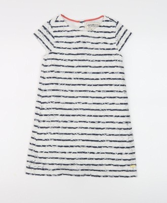 Hampton Republic Mädchen marineblau gestreift T-Shirt Kleid Größe 12