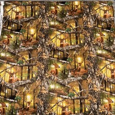 Realtree Camo Print Cotton Fabric Deer 3 Yards 44  By 108  