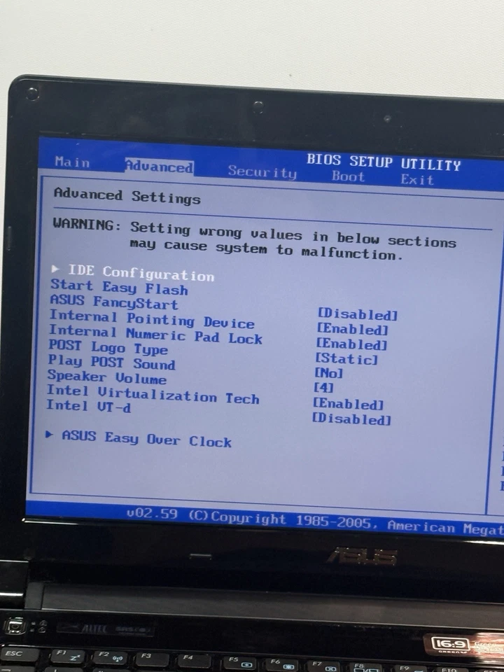 ASUS UL30A Laptop Intel U7300 4GB RAM 13.3” – Tested in BIOS  No HDD No PSU - Image 3 of 4