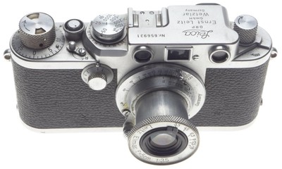IIIF 3f Leica screwmount 35mm film rangefinder chrome camera 3.5