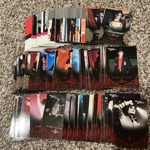2011 Panini Michael Jackson King of Pop Complete 1-190 Card Set Red Foil