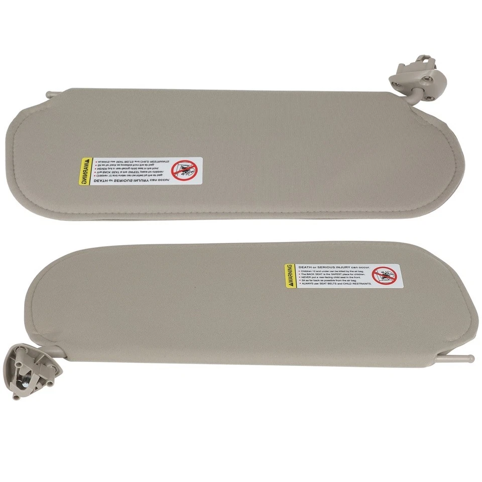 Pair Left & Right Tan Sun Visor For Chevrolet Express 1500 Base 5.3L 2003-2014 Foto 4 de 4