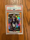 Topps 2014 Topps Chrome Tom Brady #62 Orange Refractor PSA 10