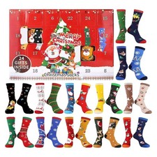 24 Days Of Socks 24 Days Countdown Christmas Socks 24 Days Of Advent Box Socks