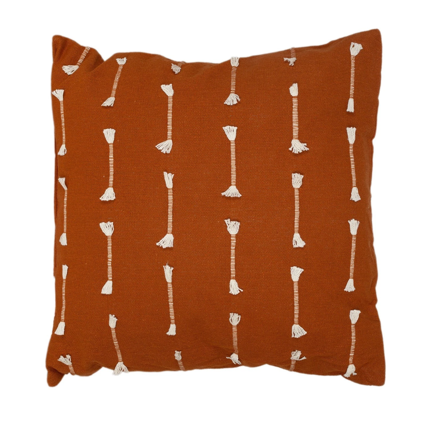 Parkland Collection Warm Brown Cotton Pillow 18"x18" PILN21742