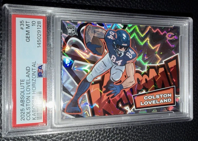 2025 Absolute Colston Loveland Horizontal Kaboom! Rookie Card *GEM MINT PSA 10*