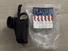 NEW DeSantis Advanced Taser 180 Degree Swivel Holster Leather Black NOS