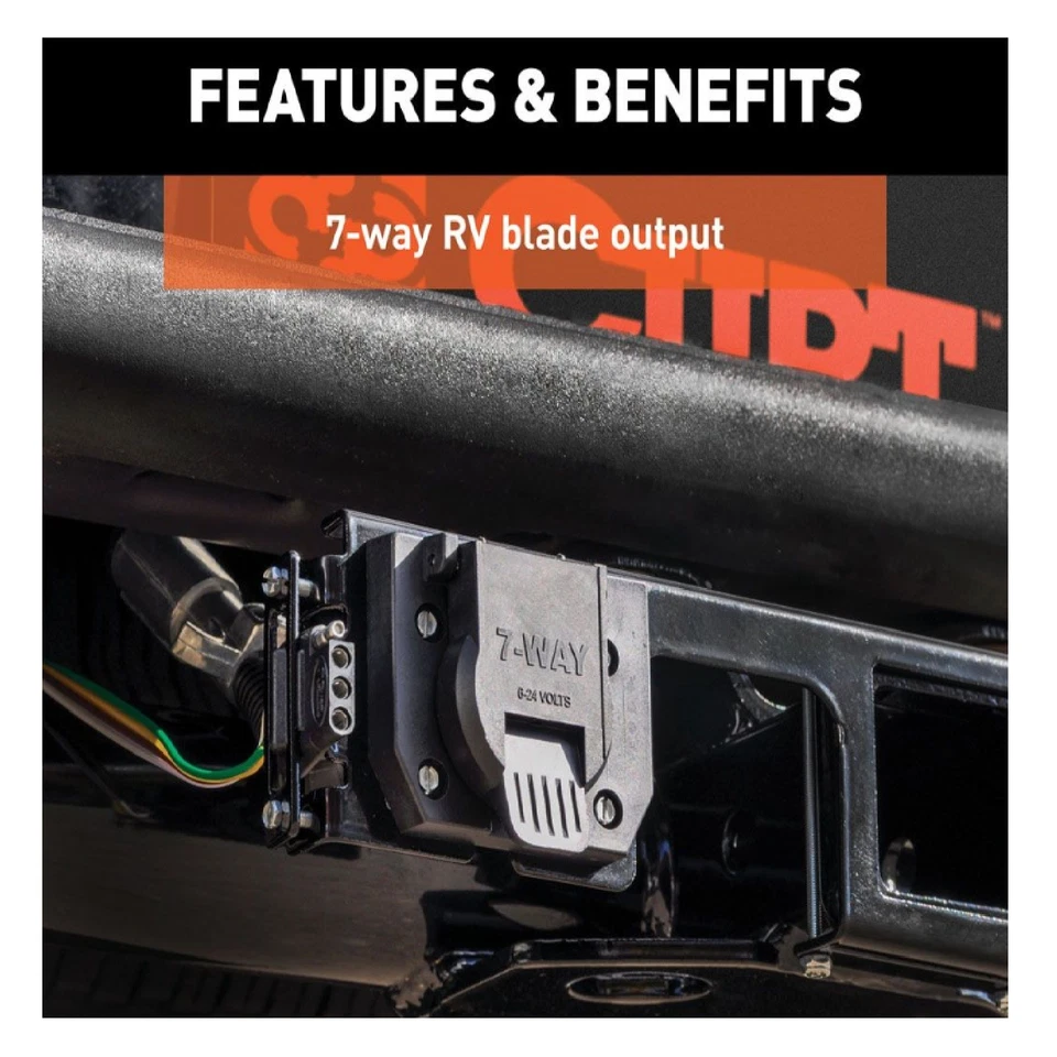 Conector de cableado personalizado Curt 55243 para Ford F250 / F350 / F450 / F550 Super Duty Foto 3 de 4