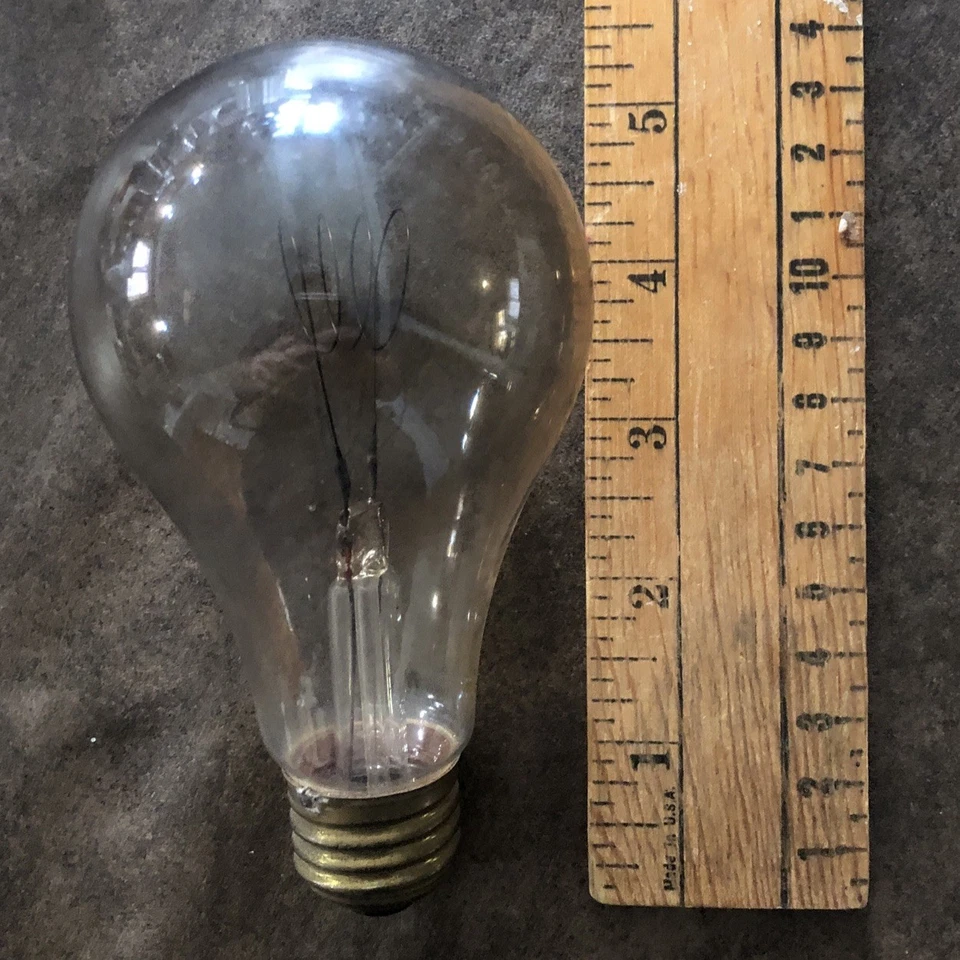 Vintage / Antique Hickory Lamps Edison Coiled Filament Light Bulb 260W - Image 2 of 4