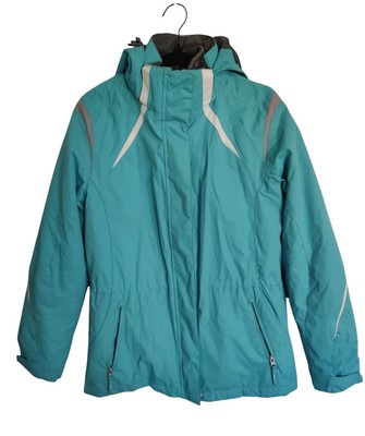 Below Zero By Rothschild Women's Aqua & Silver 3-In-1 Ski Jacket S