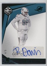 2020 Panini Limited Rookie Spotlight Emerald 4/5 Raekwon Davis #236 Auto lz7