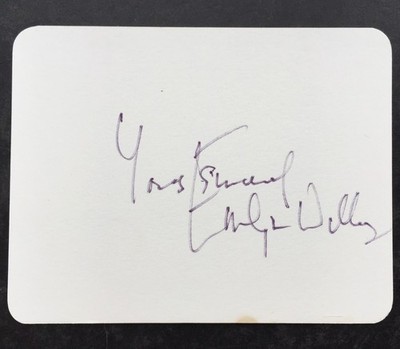 Emlyn Williams (1905-1987) 1966 signiert, walisische Schriftstellerin, Dramatikerin & Schauspielerin.