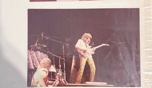 Eddie Van Halen On Guitar Live Concert Photo Omni 1084 Rare