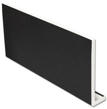 150mm Black Ash UPVC Fascia Capping Board / UPVC Window Sill - 2 x 5mt Lengths