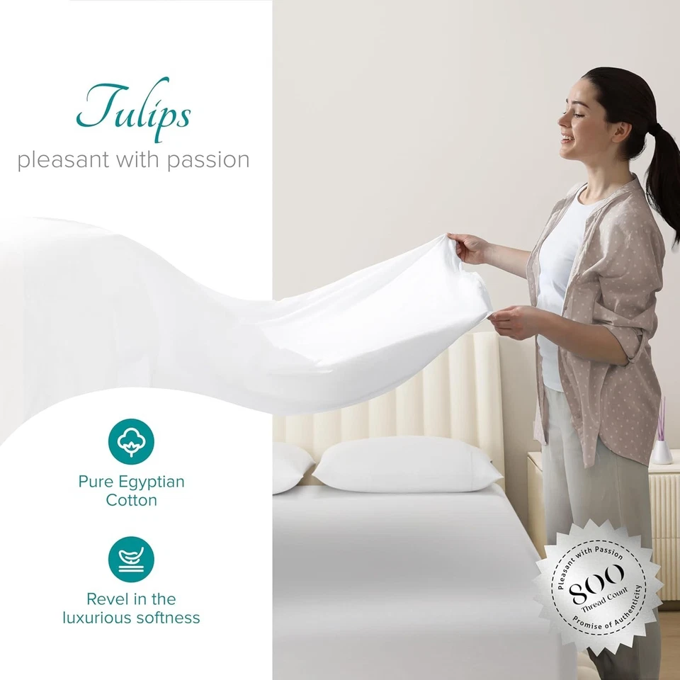 Cooling Sateen King Sheets - 800 Thread Count Bed Sheet Set - Image 4 of 4