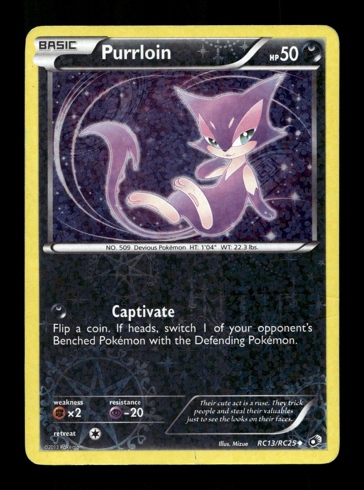 Purrloin Legendary Treasures: Radiant Collection #RC13 Uncommon Holo HP Pokemon