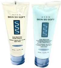 X2 SET Avon Skin So Soft Age-Defying INTENSIVE OVERNIGHT HAND TREATMENT CREAM