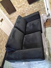 - SOFA IN DARK  VELVET FEEL FABRIC