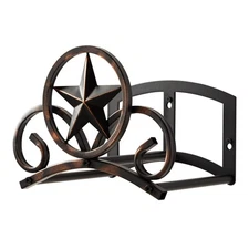 Garden Hose Holder Wall Mounted Decorative, Heavy Duty Metal Hose Hanger for ...