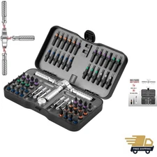 Ratchet Screwdriver Set, 66 in 1 magnetic Screwdriver sets, S2 Steel Bits, DI...