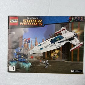 Lego Darkseid Invasion Super Heroes 76028 Incomplete Partial Ship Manuals