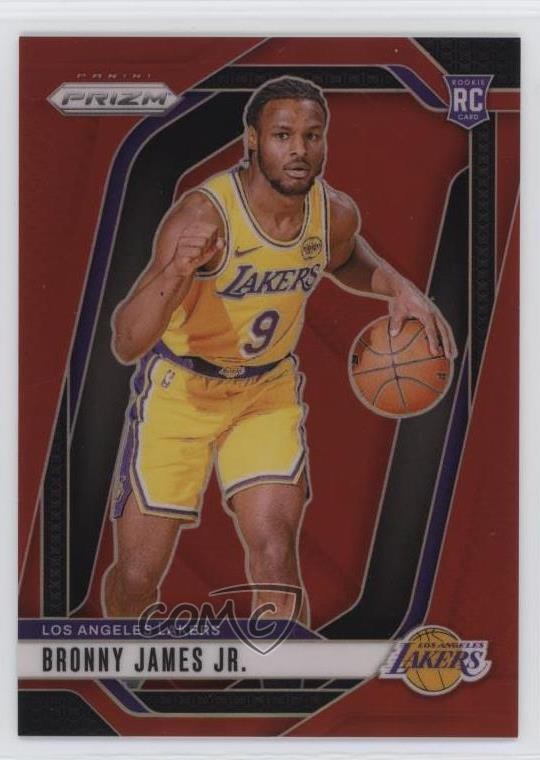 2024-25 Panini Prizm Red Prizm /299 Bronny James Jr #243 Rookie RC 8d9